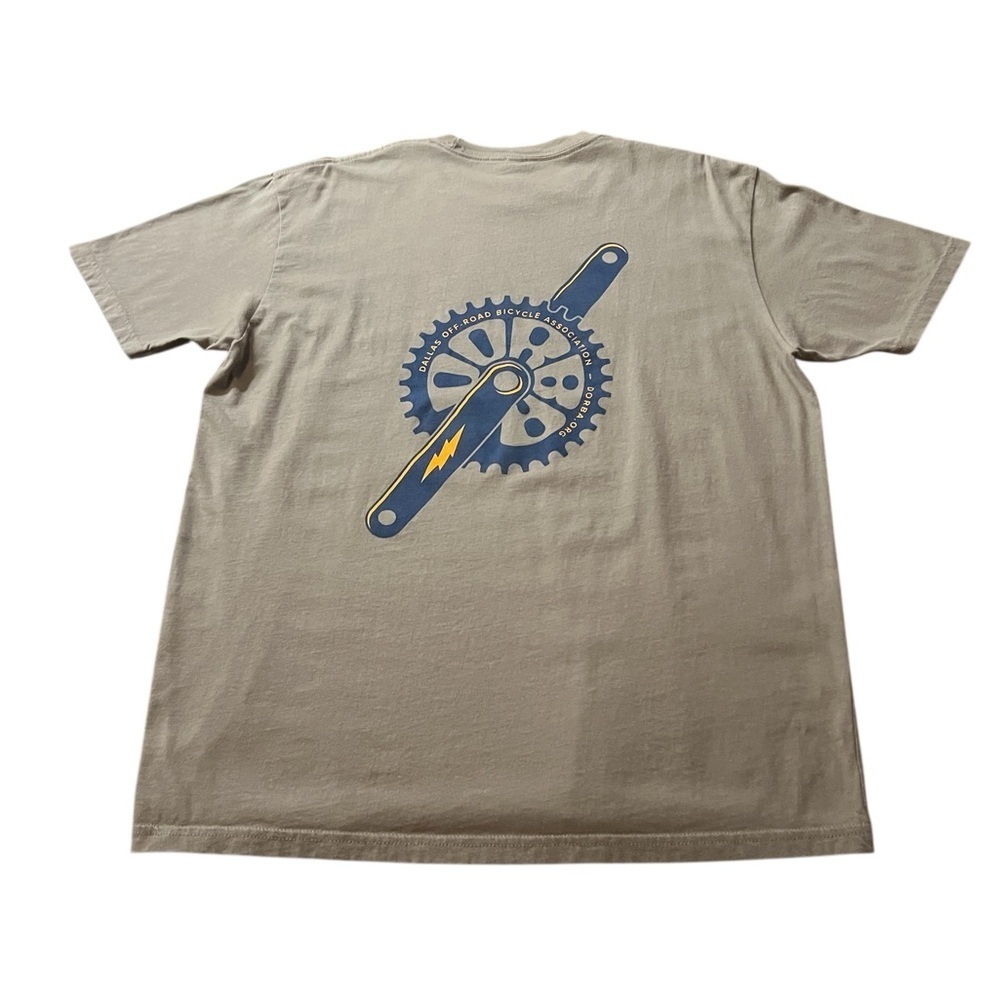 Next Level Apparel Tan Short Sleeve Tee DORBA Off-road Bicycle Size XL